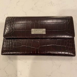 Ralph Lauren Medium Brown Embossed Billfold New